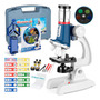 Microscopio Monocular Niños Educativo Amscope Kit 82 Piezas Color Blanco Microscopio Monocular Niños Educativo Amscope Kit 82 Piezas Color Blanco