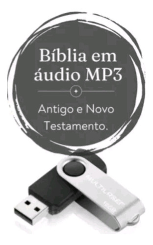 Pendrive Multilaser Biblia Completa Mp3