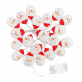 Serie Luz Led 3mts Diseño De Santa Claus.