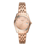 Reloj Dama Fossil Scarlette Mini Es4898 Rosa