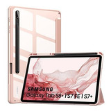 Funda Para Samsung Tab S7 Fe S8 12.4 Moko Rosa 