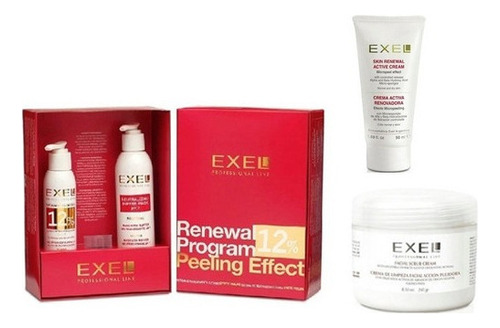 Kit Para Piel Seca Exel Peeling 12% + Pulidora + Renovadora Tipo De Piel Mixta