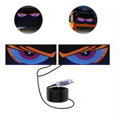 2pzs Pantalla Led Ojo Del Diablo Para Coches\u002Fcamiones | MercadoLibre