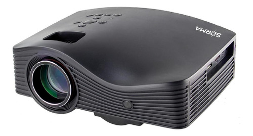 Proyector Led Wifi Hd 1080 Portatil 1500 Lumenes + Camiseta Color Negro