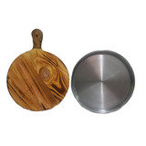 Combo Tabla Pizzera 34 Cm + Pizzeras Moldes Molde