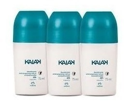 Natura Desodorante Roll-on Kaiak Masculino 75ml 03 Unidades