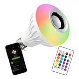 Lampara Luz Led Rgb Parlante Bluetooth 220v Control Remoto