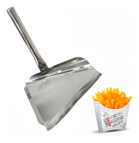 Pá Para Batata Palito 100% Inox Pegador Batata Frita Destro