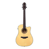 Violão De Aço Crafter Folk Hd-250ce/n Dreadnought Regulado!!