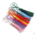 60pcs Borlas De Color Mezclado Hilos Marcador Borlas De