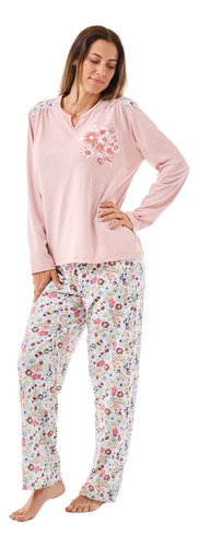 Pijama Invierno Mujer Jersey 48 Al 52 Mariené 2249