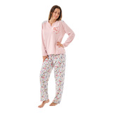 Pijama Invierno Mujer Jersey 48 Al 52 Mariené 2249