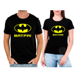 Kit Namorados Casal Amigos 2 Peças Batman Batpai E Batmãe