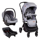 Coche De Paseo Bebesit Swift 360 Gris Con Chasis Color Negro