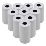 Rollo Papel Térmico Blanco 57x30mm/2.17x1.18in 10pcs Compati