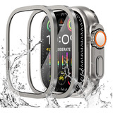 2 Pzs Mica Cristal Templado Para Apple Watch Ultra Titanio