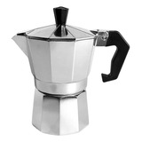 Cafetera Moka Express Estilo Italiana De Aluminio 3 Pocillos