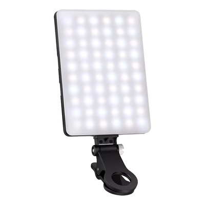 NEEWER LED Luz Selfie con Clip para Movil\u002FPortátil, 60 LED 2000mAh Recargable CRI 95+ Panel Iluminación para Zoom Call TikTok Video Foco Fotografía | Meses sin interés
