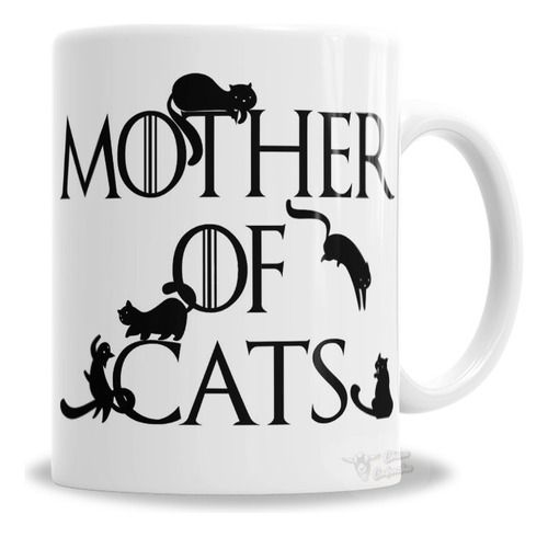 Taza De Cerámica Gatos Mother Of Cats - En Caja