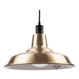 Colgante Moderno Lampara Led Bronce Hogar Oro Decorativo Ge1