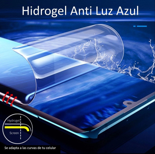 Mica De Hidrogel Anti Luz Azul Para Telefonos Samsung + Kit
