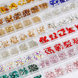 Decoración Kit De Uñas Cristales Pedreria, 544+60pzs