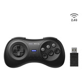 Gamepad 8bitdo M30 2.4g Sem Fio Para Sega Genesis Mini Black