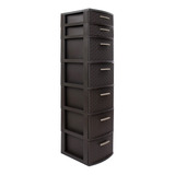 Cajonero Organizador Modular 7 Niveles Tipo Rattan Marca Mq