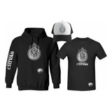 Kit Sudadera + Playera + Gorra Chivas Liga Mx Modelo Silver