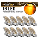 Partsam 10 X 65 Luz De Marcador Para Correr 16led Transparen