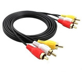 Cable De Video Rca 3x3 Audio Video 3 Metros Calidad Blister