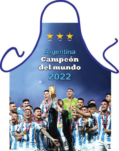 Delantales Infantiles  De Cocina Argentna Campeon Del Mundo