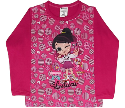 Blusinha Manga Longa Infantil Luluca Rosa - 16