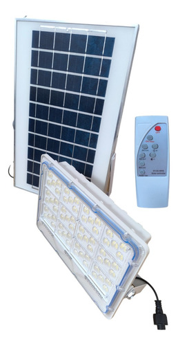 Reflector Solar 200w Panel Lampara Led Luz Blanca Control Ip
