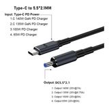 Laptop Con Cable Usb Tipo C A Dc De 180 Cm Para Hp/dell/asus