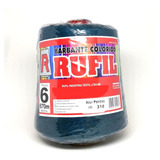 Barbante Rufil Colorido 700g Nº6 - 318 Azul Petróleo