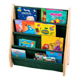 Rack Para Livros Infantil, Standbook Montessoriano Verde