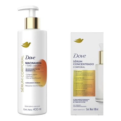 Dove Sérum Corporal con Niacinamida, Hidratación Uniforme, 400 ml + Concentrado 100 ml | Envío gratis