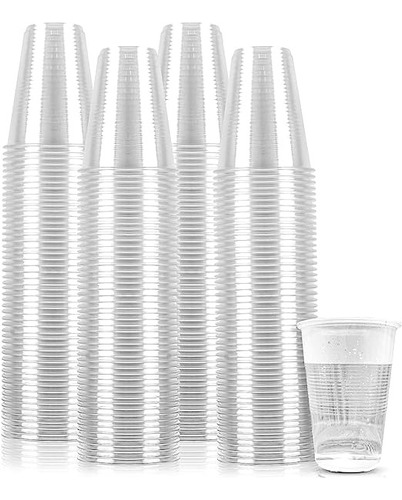 Vasos Plasticos Transparente 10oz 300ml X 100 Unid