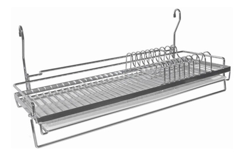 Escurreplatos Colgante Cromado Bandeja 12 Platos Cocina