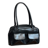 Bolso De Mano De Piel Para Mujer, Casual, Retro, Grande