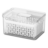 Organizador Cesto Geladeira C/ Tampa Cesto 3,2 Litros Brinox