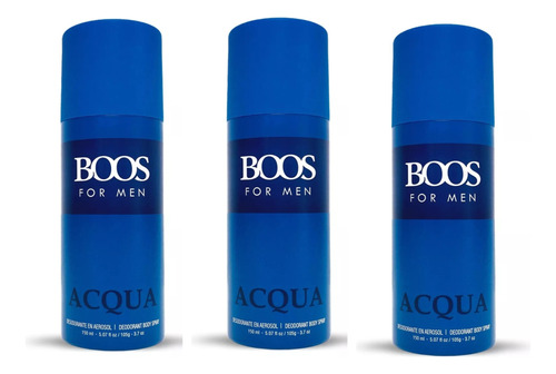 6x Boos Acqua Desodorante Hombre 150ml Perfumesfreeshop!!! 