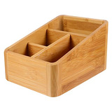 Organizador De Madera Para Baño Y Cocina, 4 Compartimentos