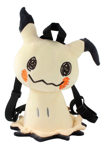 Mochila Pokemon Mimikyu Pikachu Escolar Peluche Regalo Niño