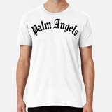 Remera Camiseta Palm Angels Croco En Blanco Y Negro Algodon 