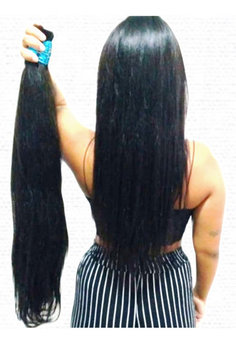 Cabelo Humano Natural Liso Levemente Ondulado 65/70cm 100gr.