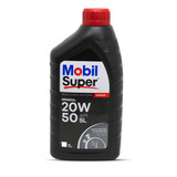 Óleo De Motor Lubrificante Mobil Super 20w50 Mineral Api Sl Para Carros