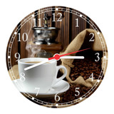Relógio De Parede Grande 40 Cm Gourmet Cafeterias Café