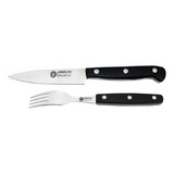 Set Asado Cuchillo 440 12,5cm Tenedor  Boker Arbolito